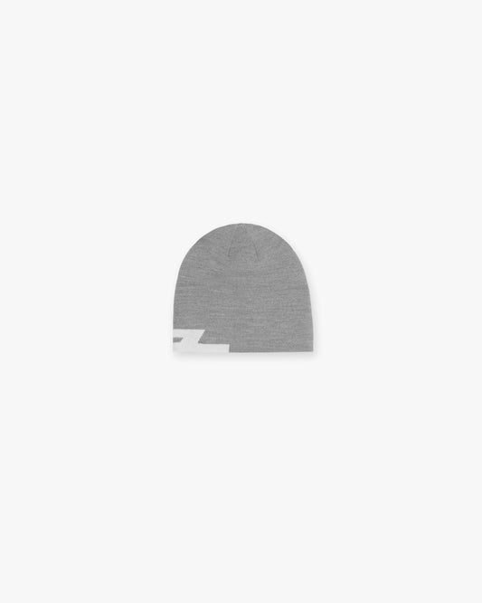 Ash Grey Wool Blend Beanie