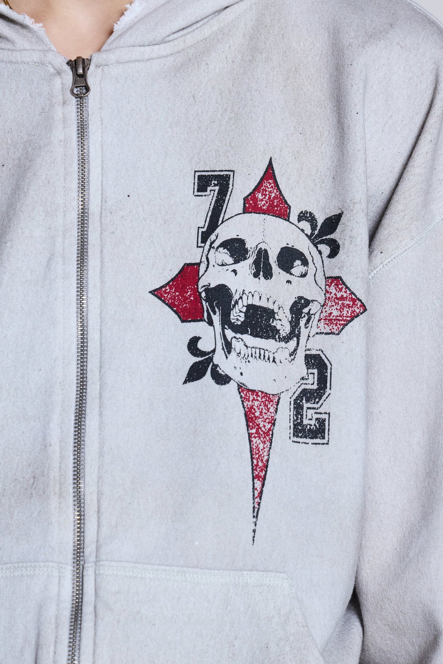 Off White Save Me Oversized Hoodie – Zip Front