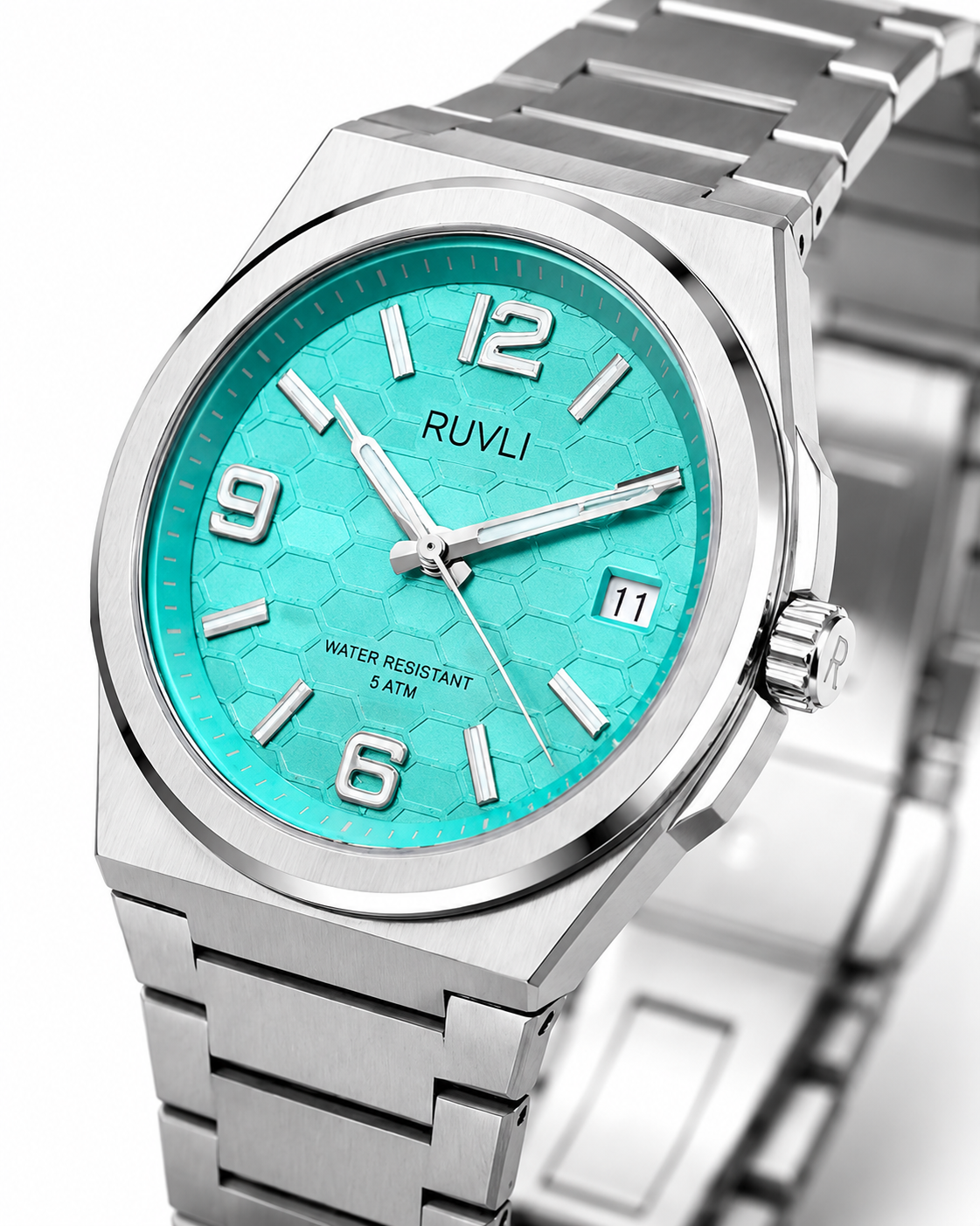 RUVLI Stainless Steel Quartz Watch