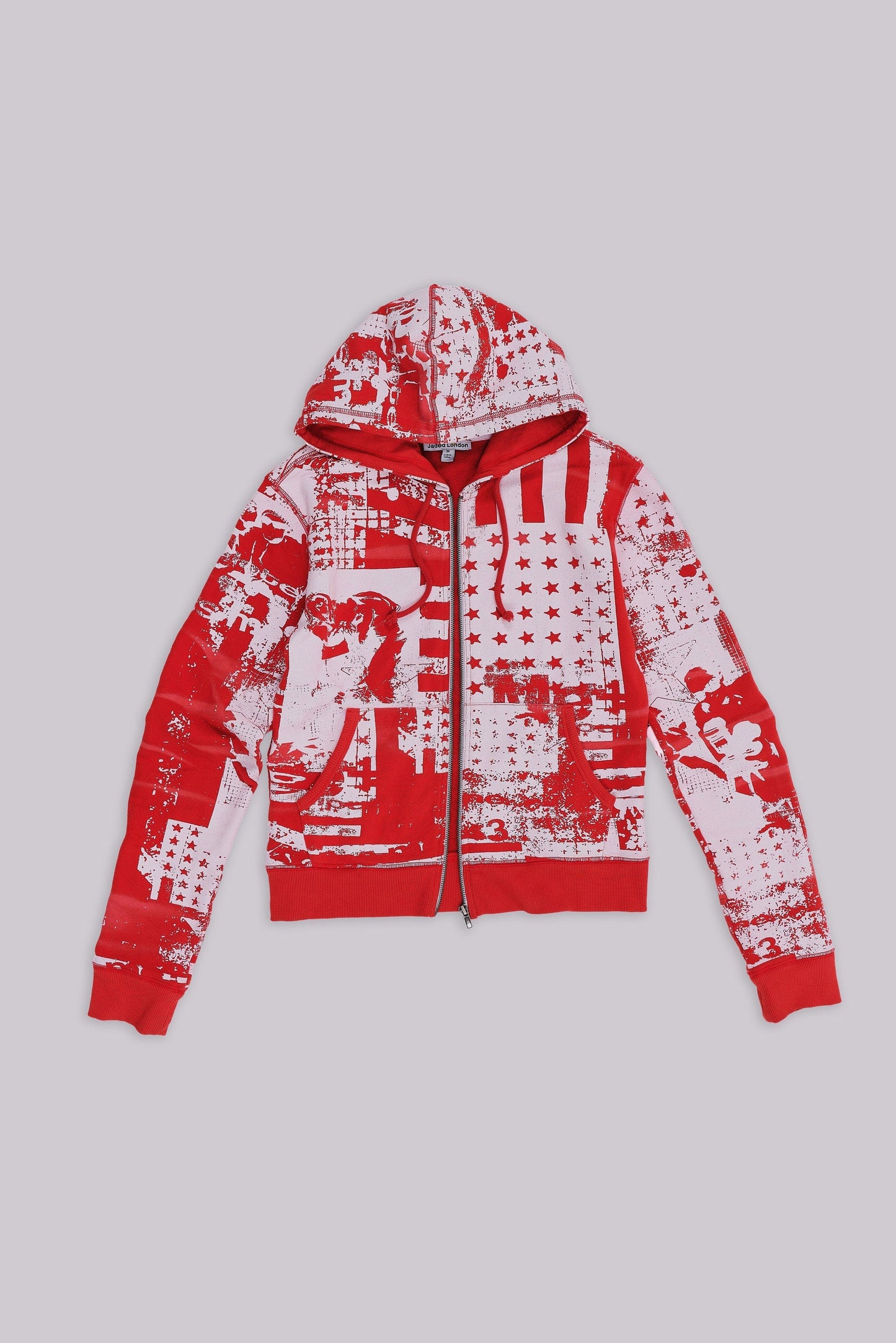 Red Americana Mini Monster Hoodie – Shrunken Fit