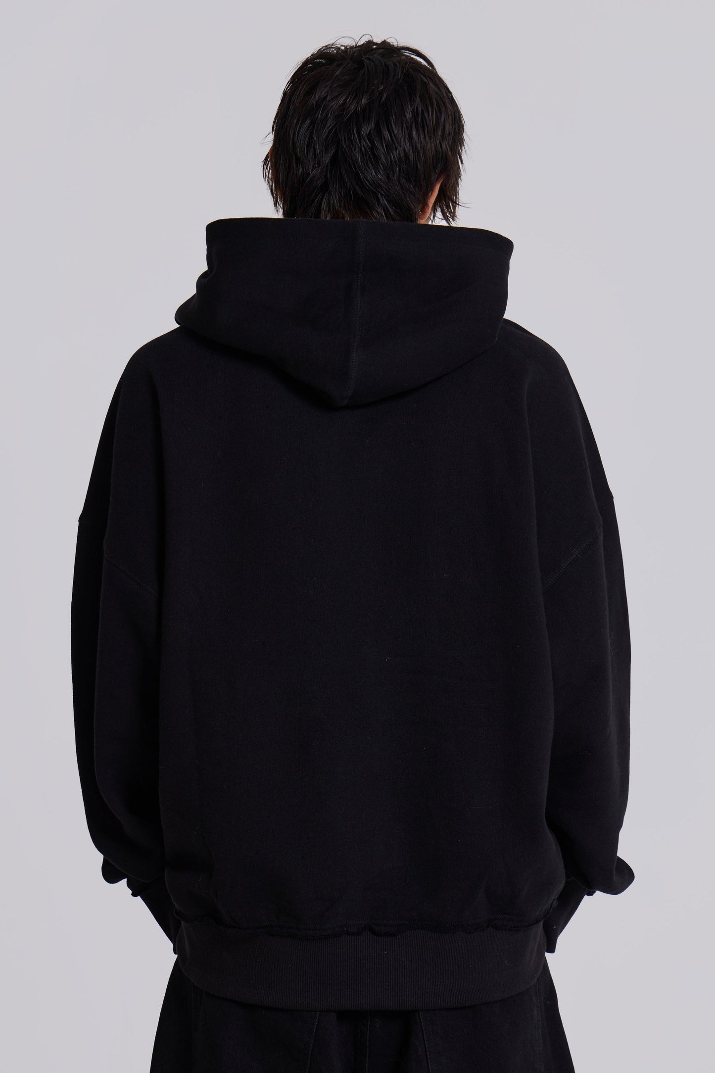 Black Kasper Script Hoodie – Oversized Fit