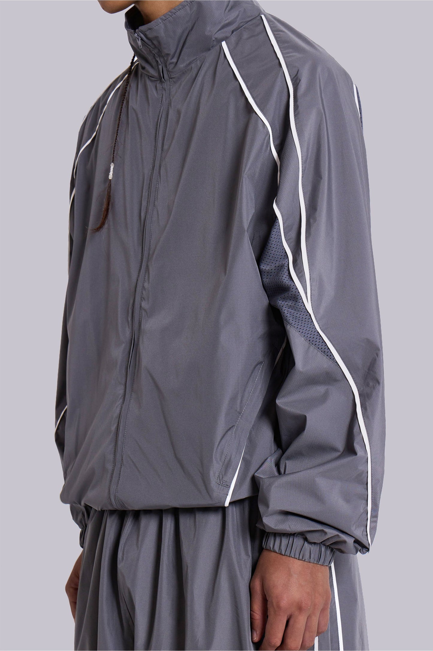 Grey Vapor Tracksuit Top