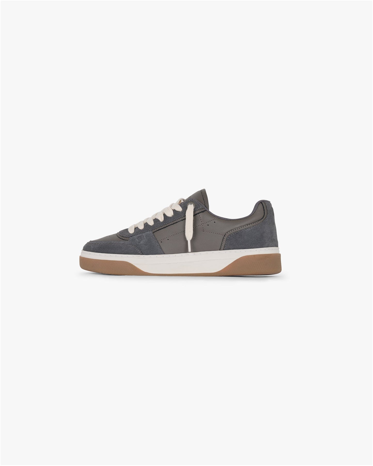 Dark Taupe Suede & Leather Sneakers
