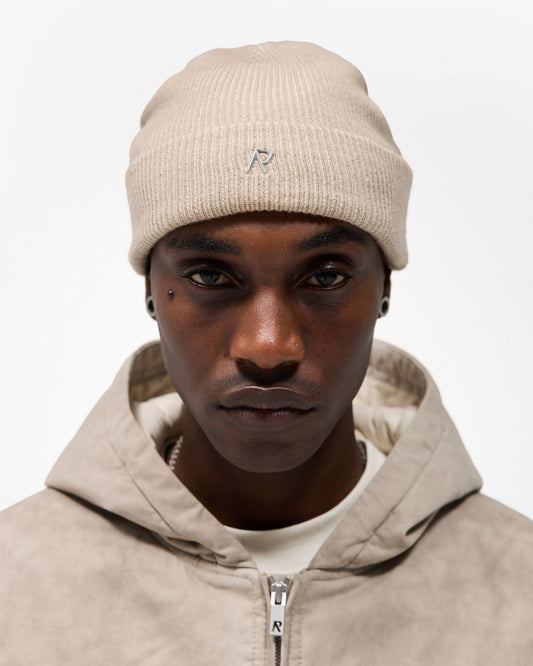 Dark Taupe Rib Knit Beanie