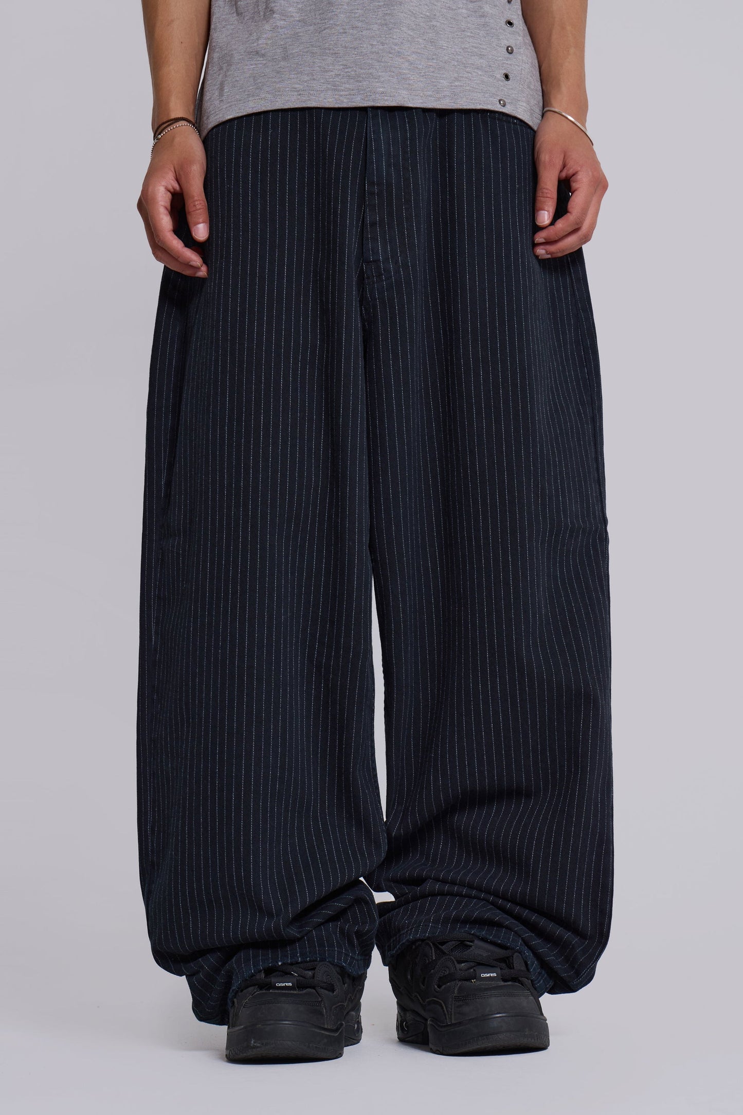 Black Pinstripe XL Colossus Jeans