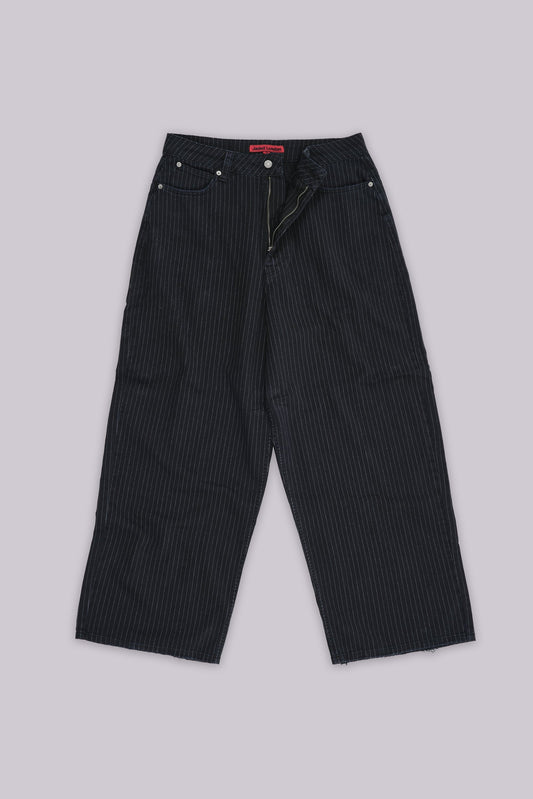 Black Pinstripe XL Colossus Jeans