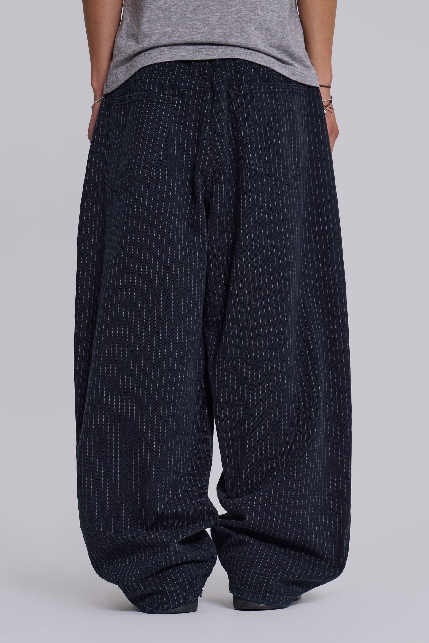 Black Pinstripe XL Colossus Jeans