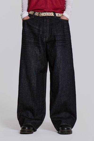Creased Indigo XL Colossus Jeans