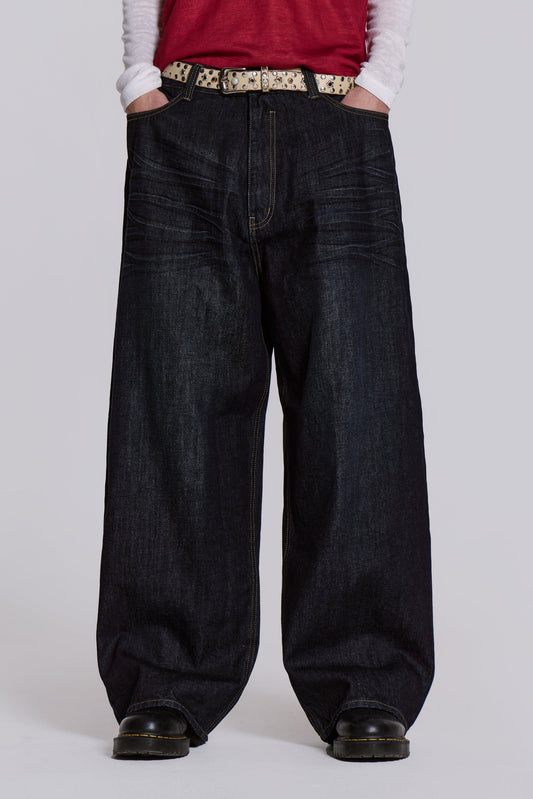 Creased Indigo XL Colossus Jeans