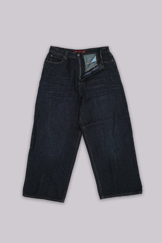 Creased Indigo XL Colossus Jeans